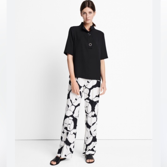 Someday Zinala Short Sleeve Shirt Large Grommet Snap Top Black - Picture 8 of 9